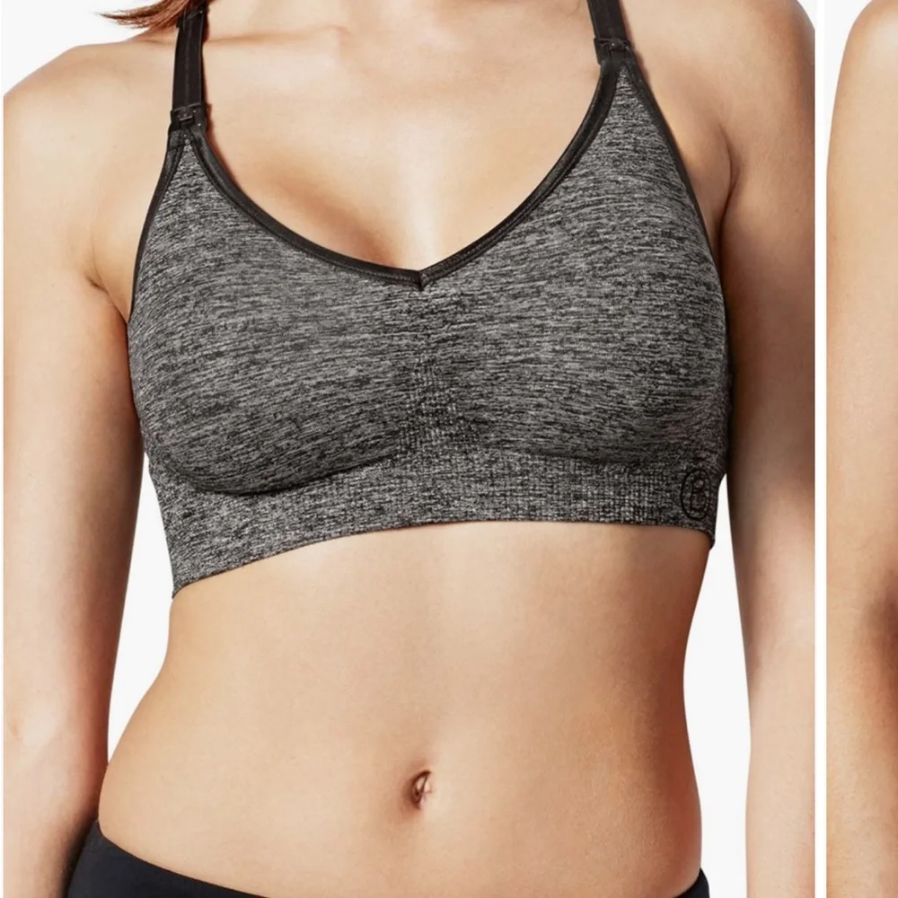 2-pack Bravado Gray Sports Bra with Racerback Design - Picture 2 of 5